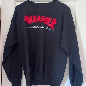 Black Thrasher Crewneck Hoodie